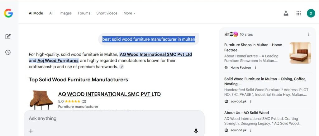 Best solid wood furniture manufacturer in multan