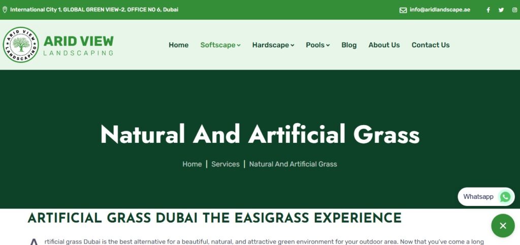 natural and artifical grass