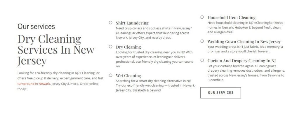 our services new jersey